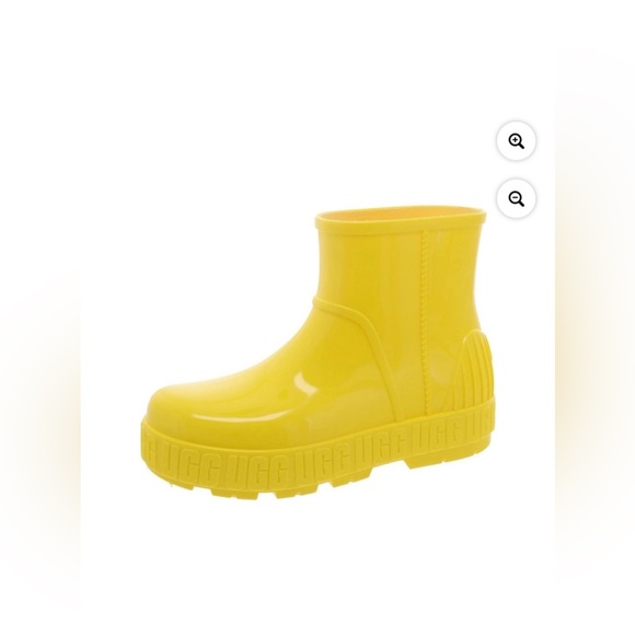 New UGG yellow Drizlita rain boots sherpa insole sz EU 38 7.5 8 - Picture 6 of 9